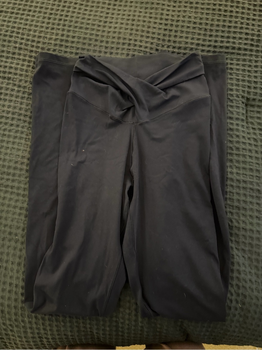Aerie Navy Flare High-Waist Yoga Leggings